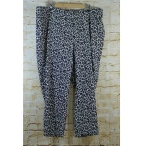 Lane Bryant Allie Pull On Pants Floral Jacquard